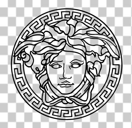 versace medusa head png|Versace Medusa Logo Vector .